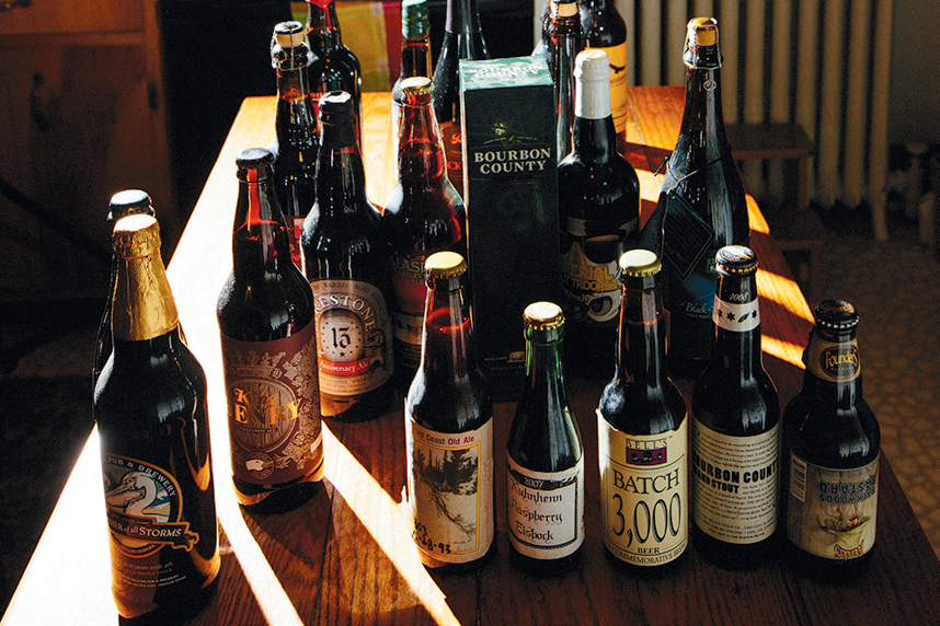 Craft beer blogger and connoisseur Eric Strader's beer collection 