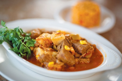 The sancocho from Javiers Bistro