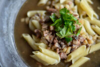 A bowl of White Pork Ragu