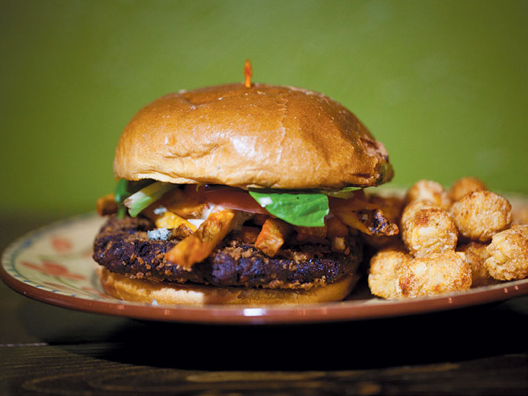 Chesterton’s Octave Grill has grass-fed beef burgers and fresh-cut fries